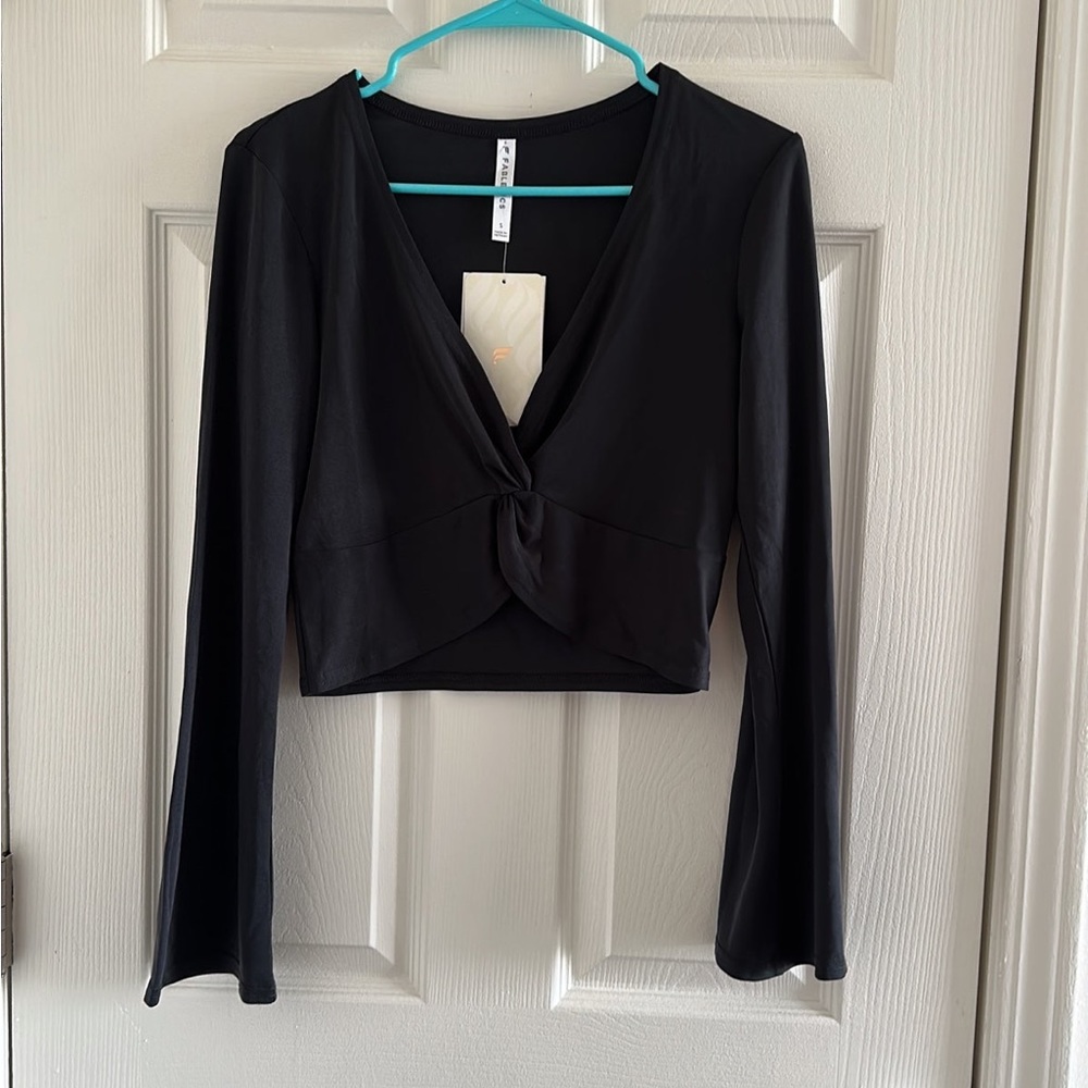 NWT Fabletics Sleek Knit Twist Front Top